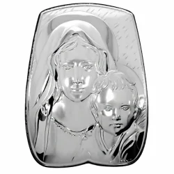 Srebrny obrazek Matka Boska z Dzieciątkiem