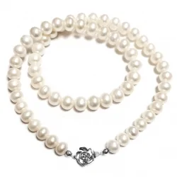 Srebrny naszyjnik z perłami