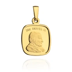 Medalik złoty Jan Paweł II 