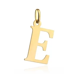 Zawieszka złota literka E duża 