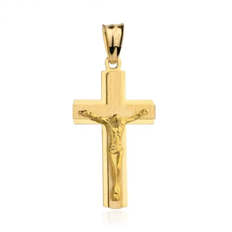 Złoty krzyżyk z wizerunkiem Jezusa 