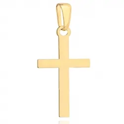 Krzyżyk złoty gładki duży 