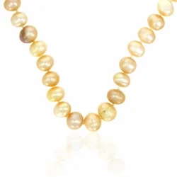 Naszyjnik wraz z bransoletką z perłami naturalnymi